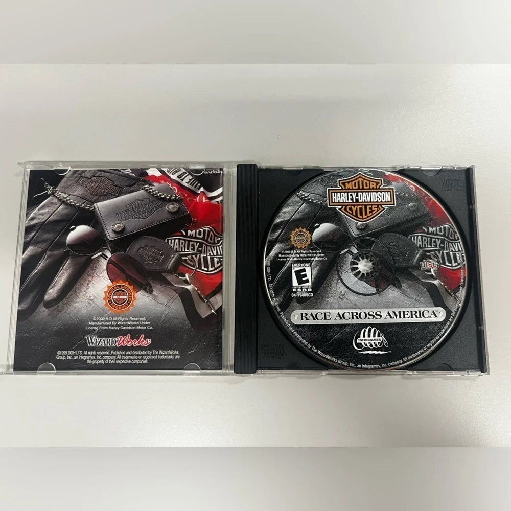 2000 Harley Davidson Cycles Race Across America Vintage PC CD ROM Windows 95/98